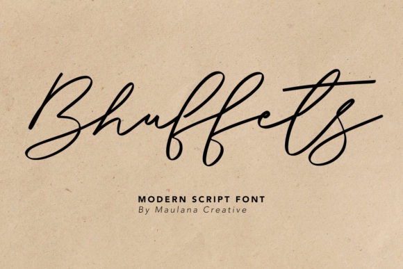 Bhuffets: A Modern Handwritten Font for Web Design