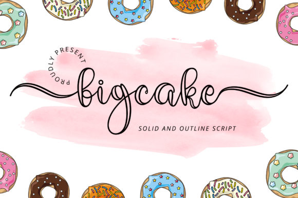 Bigcake: A Delicate Script Font for Web Design