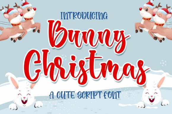 Bunny Christmas Font Review for Designers