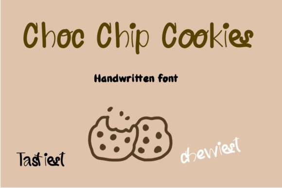 Choc Chip Cookies: A Handwritten Font for Editorial Design