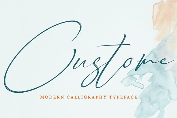 Custome: A Delicate Handwritten Font for Branding