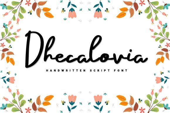 Dhecalovia: A Handwritten Typeface for Editorial Warmth