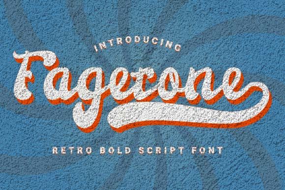 Fagetone: A Bold Script Font for Editorial Design
