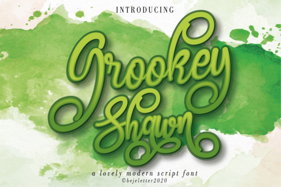Grookey Shawn: A Sweet Script Font for Makers