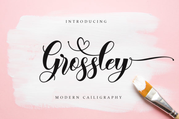 Grossley: A Modern Script Font for Marketers