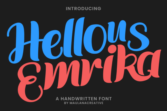 Hellous Emrika: A Bold Handwritten Font for Web Design