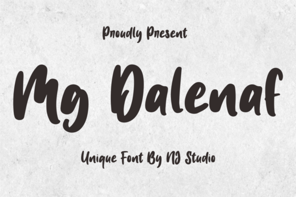 Mg Dalenaf Typeface for Romantic Branding