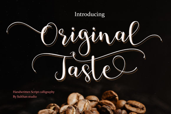 Original Taste Font for Editorial Design