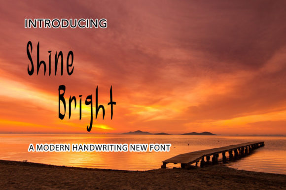 Shine Bright: A Modern Script Font for Editorial Design