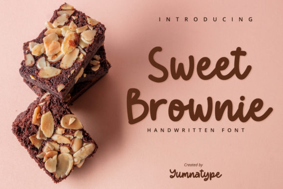 Sweet Brownie Font: A Handwritten Typeface for Branding