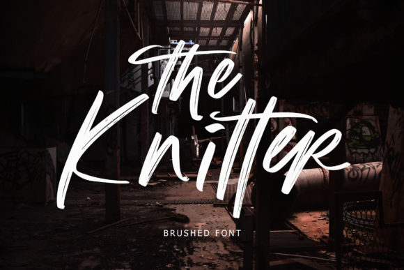 The Knitter: A Brushed Handwritten Font for Authentic Brands