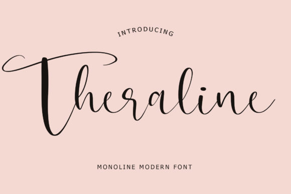 Theraline: A Script Font for Editorial Calm